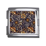 Paisley Texture, Floral Ornament Texture Mega Link Italian Charm (18mm)