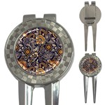 Paisley Texture, Floral Ornament Texture 3-in-1 Golf Divots