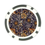 Paisley Texture, Floral Ornament Texture Poker Chip Card Guard