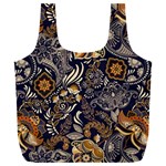 Paisley Texture, Floral Ornament Texture Full Print Recycle Bag (XXXL)