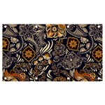 Paisley Texture, Floral Ornament Texture Banner and Sign 7  x 4 