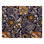 Paisley Texture, Floral Ornament Texture Premium Plush Fleece Blanket (Large)