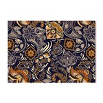 Paisley Texture, Floral Ornament Texture Crystal Sticker (A4)