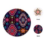 Pattern, Ornament, Motif, Colorful Playing Cards Single Design (Round)