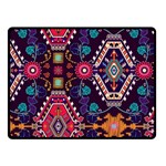 Pattern, Ornament, Motif, Colorful Two Sides Fleece Blanket (Small)