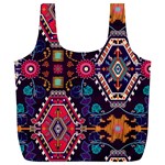 Pattern, Ornament, Motif, Colorful Full Print Recycle Bag (XL)