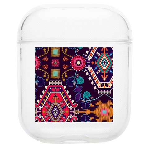 Pattern, Ornament, Motif, Colorful Soft TPU AirPods 1/2 Case from ArtsNow.com Front