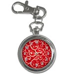 Patterns, Corazones, Texture, Red, Key Chain Watches