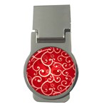 Patterns, Corazones, Texture, Red, Money Clips (Round) 