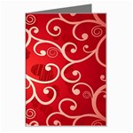 Patterns, Corazones, Texture, Red, Greeting Card