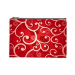 Patterns, Corazones, Texture, Red, Cosmetic Bag (Large)