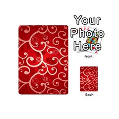 Patterns, Corazones, Texture, Red, Playing Cards 54 Designs (Mini) from ArtsNow.com Back