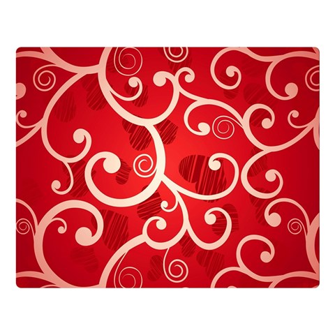 Patterns, Corazones, Texture, Red, Two Sides Premium Plush Fleece Blanket (Large) from ArtsNow.com 80 x60  Blanket Front