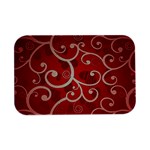 Patterns, Corazones, Texture, Red, Open Lid Metal Box (Silver)  