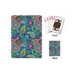 Patterns, Green Background, Texture Playing Cards Single Design (Mini)