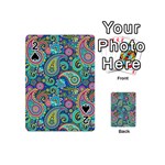 Patterns, Green Background, Texture Playing Cards 54 Designs (Mini)