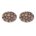 Paws Patterns, Creative, Footprints Patterns Cufflinks (Oval)