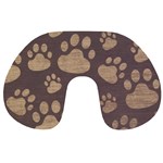 Paws Patterns, Creative, Footprints Patterns Travel Neck Pillow