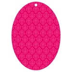 Pink Pattern, Abstract, Background, Bright, Desenho UV Print Acrylic Ornament Oval