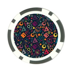 Random, Abstract, Forma, Cube, Triangle, Creative Poker Chip Card Guard (10 pack) from ArtsNow.com Back