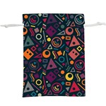 Random, Abstract, Forma, Cube, Triangle, Creative Lightweight Drawstring Pouch (XL)