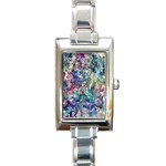 Abstract confluence Rectangle Italian Charm Watch