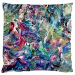 Abstract confluence Large Premium Plush Fleece Cushion Case (Two Sides)