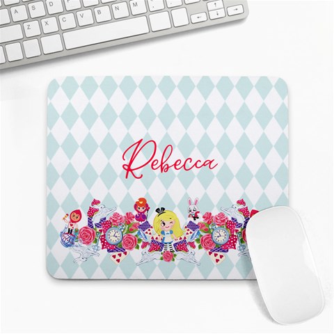 Alice in Wonderland Personalized Name Mousepad Collage Mousepad from ArtsNow.com 9.25 x7.75  Mousepad - 1