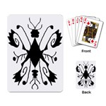 Black Silhouette Artistic Hand Draw Symbol Wb Playing Cards Single Design (Rectangle)