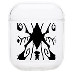 Black Silhouette Artistic Hand Draw Symbol Wb Soft TPU AirPods 1/2 Case