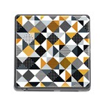 Pattern Tile Squares Triangles Seamless Geometry Memory Card Reader (Square 5 Slot)