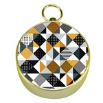 Pattern Tile Squares Triangles Seamless Geometry Gold Compasses