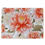 Flowers Plants Sample Design Rose Garden Flower Decoration Love Romance Bouquet Cosmetic Bag (XXL)