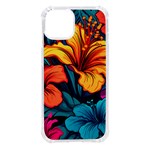 Hibiscus Flowers Colorful Vibrant Tropical Garden Bright Saturated Nature iPhone 14 TPU UV Print Case