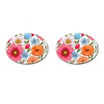 Flowers Plants Bouquets Decor Flower Decoration Garden Flower Shop Scent Romance Wallpaper Nature Cufflinks (Oval)