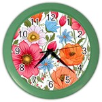 Flowers Plants Bouquets Decor Flower Decoration Garden Flower Shop Scent Romance Wallpaper Nature Color Wall Clock