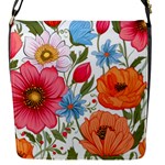 Flowers Plants Bouquets Decor Flower Decoration Garden Flower Shop Scent Romance Wallpaper Nature Flap Closure Messenger Bag (S)