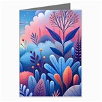 Nature Night Bushes Flowers Leaves Clouds Landscape Berries Story Fantasy Wallpaper Background Sampl Greeting Card