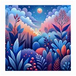 Nature Night Bushes Flowers Leaves Clouds Landscape Berries Story Fantasy Wallpaper Background Sampl Medium Glasses Cloth