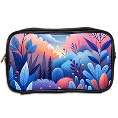 Nature Night Bushes Flowers Leaves Clouds Landscape Berries Story Fantasy Wallpaper Background Sampl Toiletries Bag (Two Sides) from ArtsNow.com Back