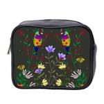 Bird Flower Plant Nature Mini Toiletries Bag (Two Sides)