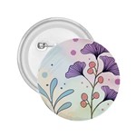 Flower Paint Flora Nature Plant 2.25  Buttons