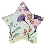 Flower Paint Flora Nature Plant Ornament (Star)