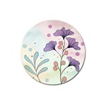 Flower Paint Flora Nature Plant Magnet 3  (Round)