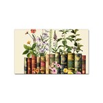 Books Flowers Book Flower Flora Floral Sticker (Rectangular)