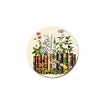 Books Flowers Book Flower Flora Floral Golf Ball Marker