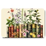 Books Flowers Book Flower Flora Floral Large Doormat