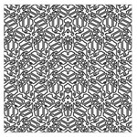 Monochrome Maze Design Print Square Satin Scarf (36  x 36 )