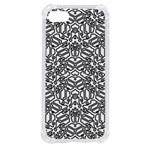 Monochrome Maze Design Print iPhone SE