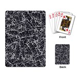 Rebel Life: Typography Black and White Pattern Playing Cards Single Design (Rectangle)